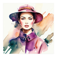 Watercolor Fashion Woman #2 (Print Only)