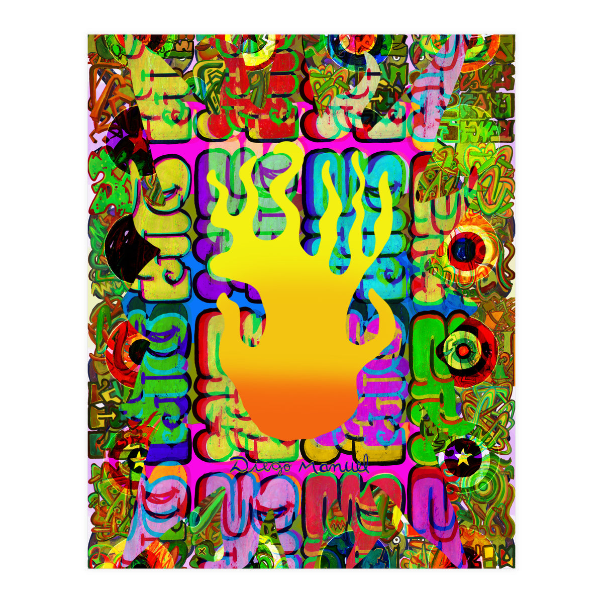 Fuego Y Graffiti 5 (Print Only)