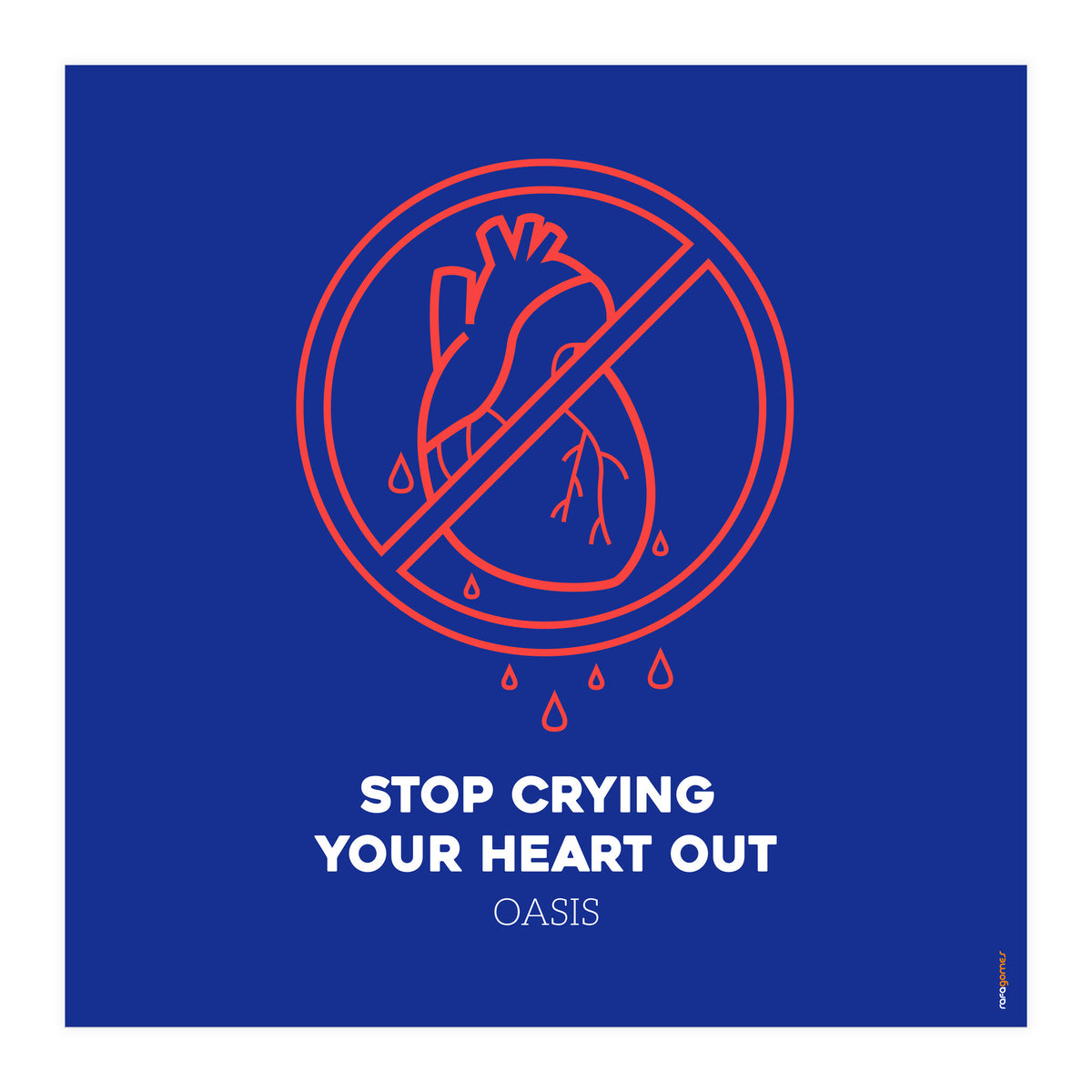 Oasis Stop Crying Your Heart Out (Print Only)