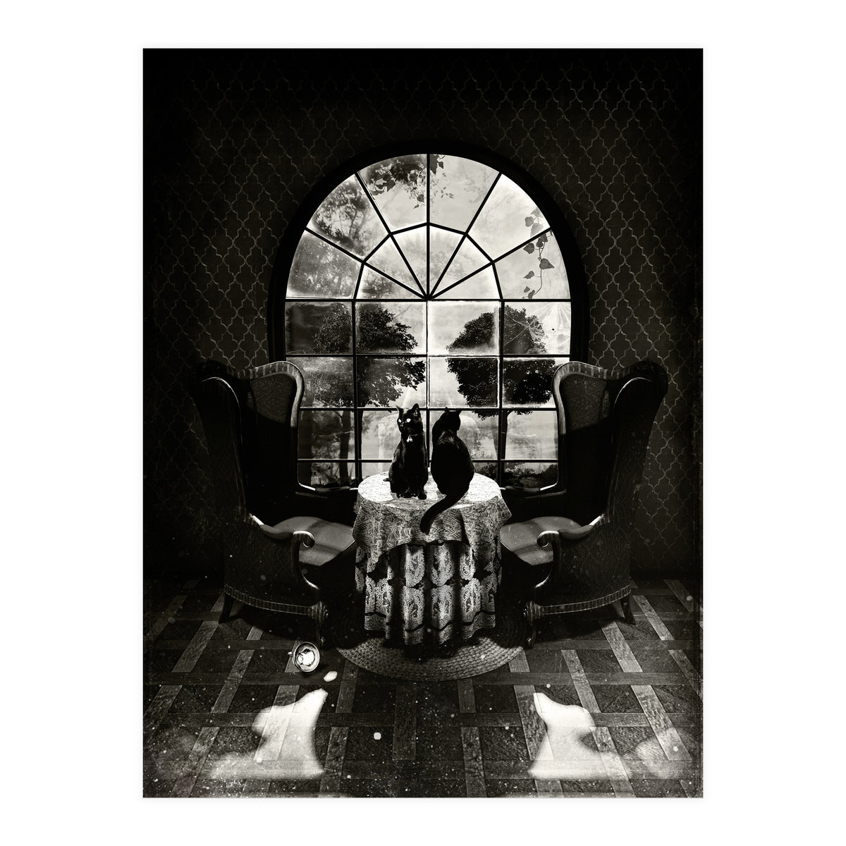 Room Skull Bw (Print Only)