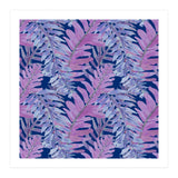 Woodland Ferns in Blue (Print Only) thumbnail