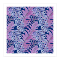 Woodland Ferns in Blue (Print Only)