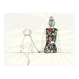 Girl And Dog Print (Print Only) thumbnail