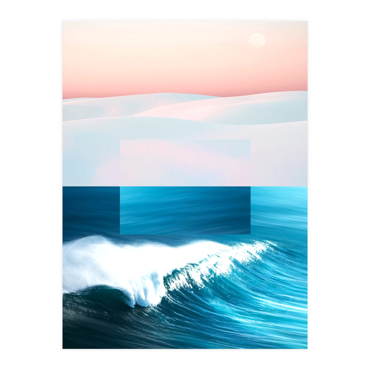 Ocean & Moon (Print Only)