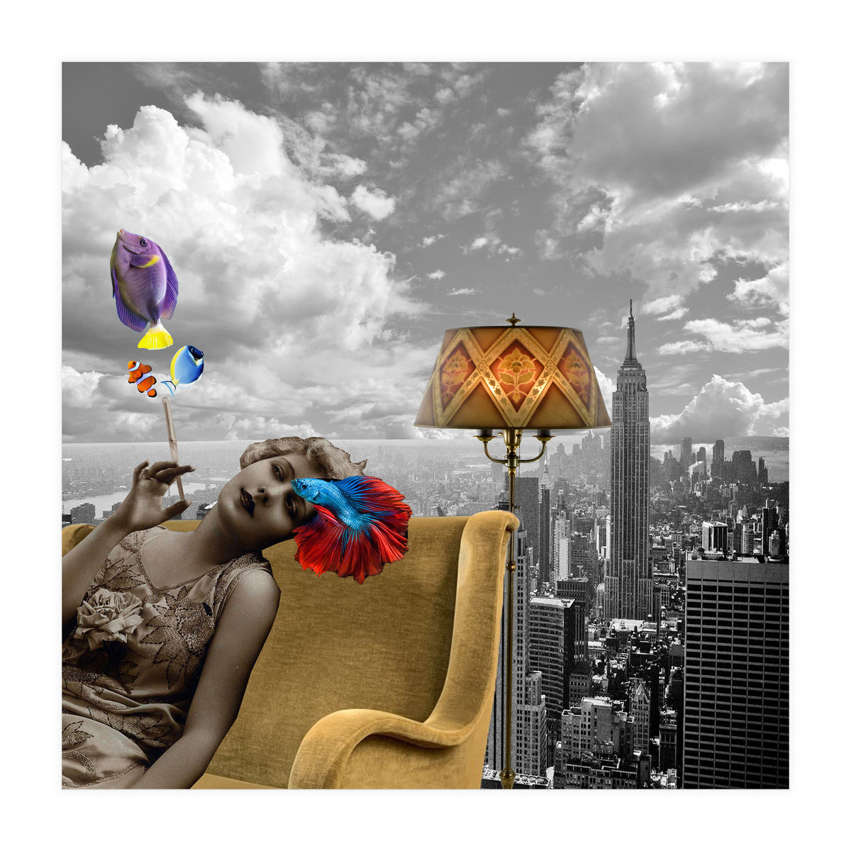 Pisces - Collage (Print Only)