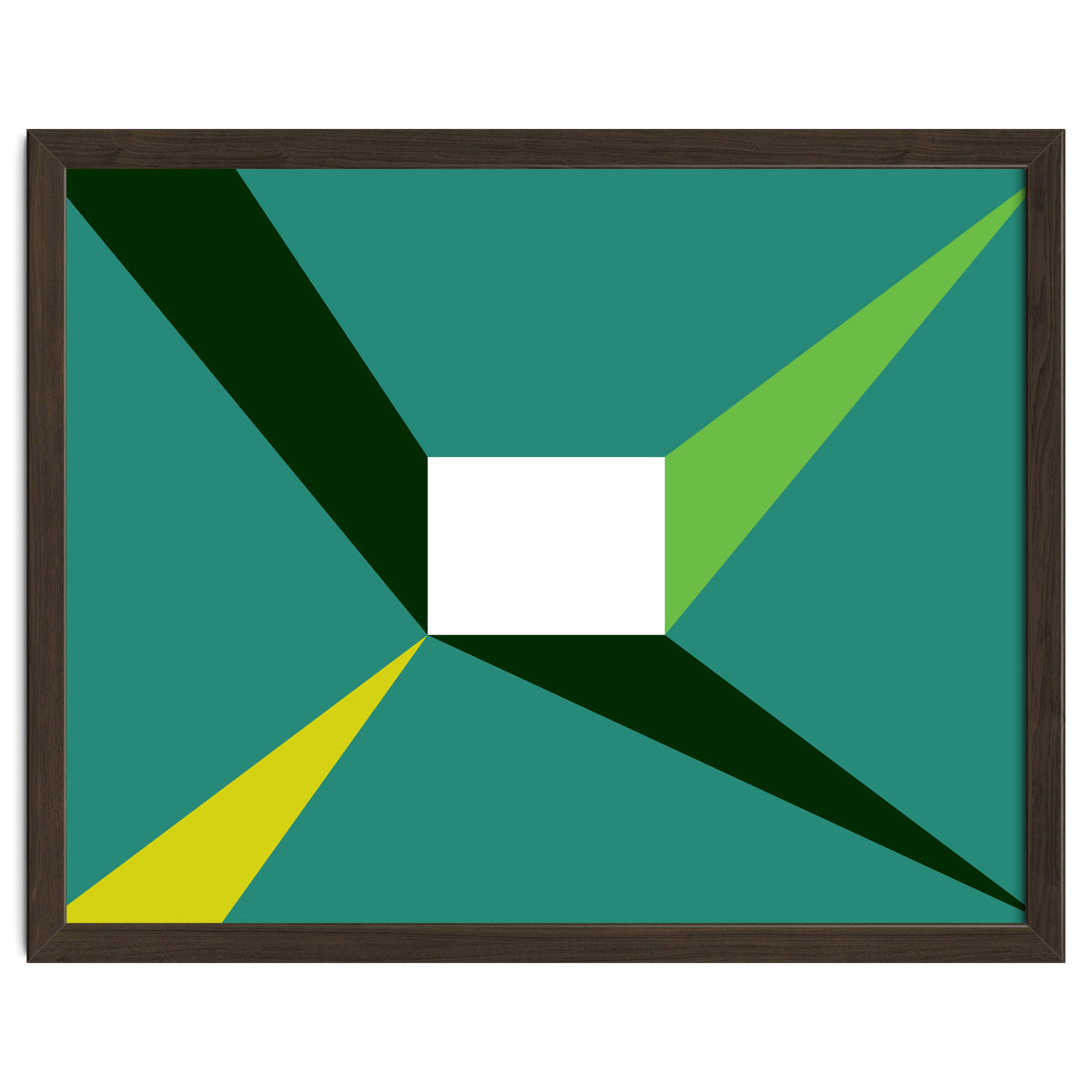 Geometric Shapes No. 27 - green, yellow & lime