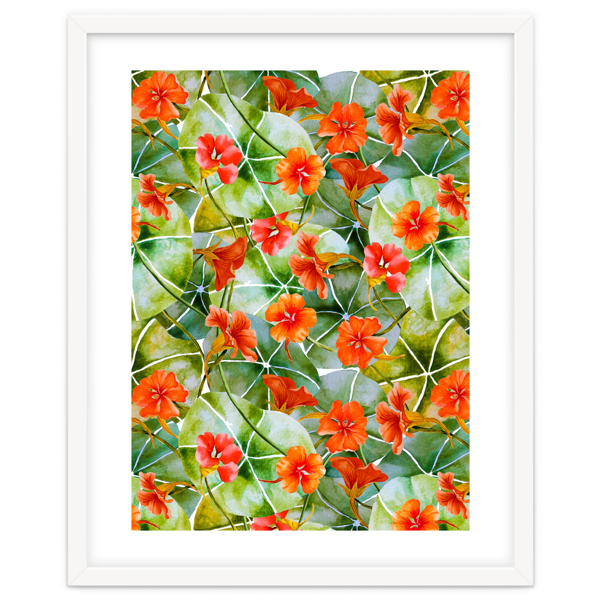 Nasturtiums watercolor 01