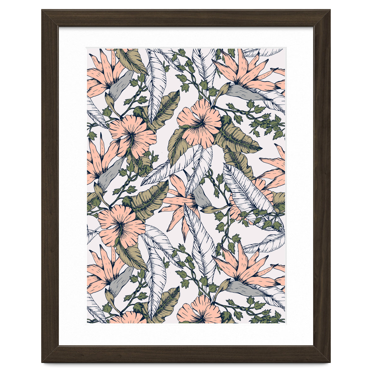 Tropical pattern pastel