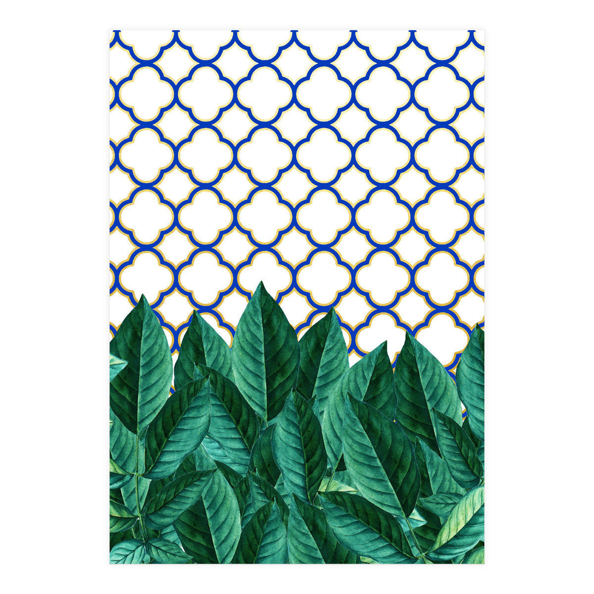 Leaves And Tiles (Print Only)