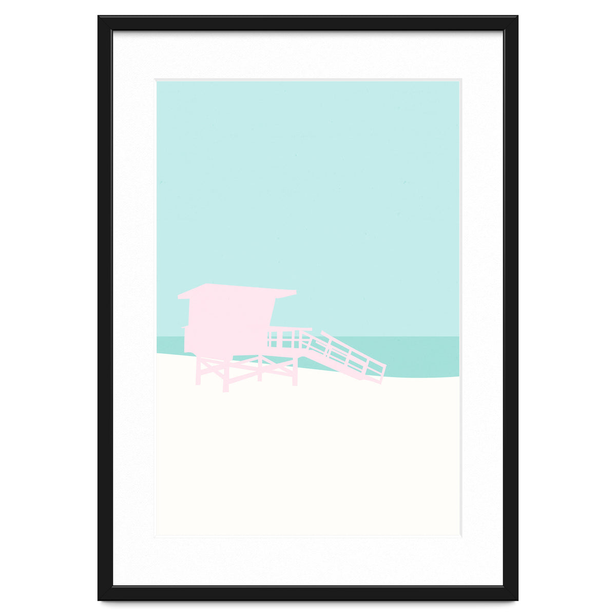 Minimal Lifeguard Tower - Turquoise Coast