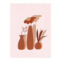 Mid Century Potted Plants (Print Only)