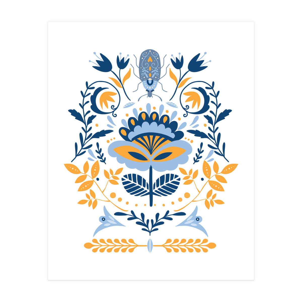 Scandinavian Folk Study 011  (Print Only)