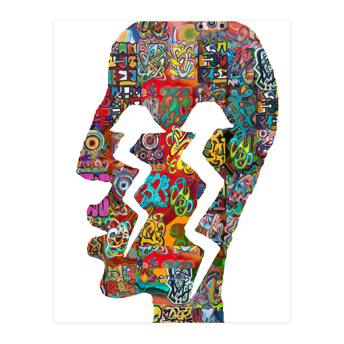 Perfil Con Rayos 3  (Print Only)