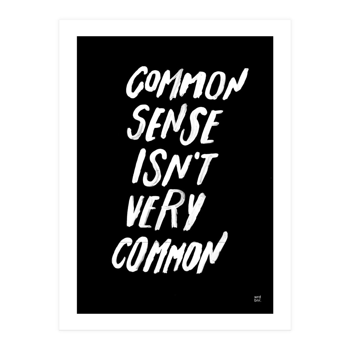 UNCOMMON SENSE (Print Only)