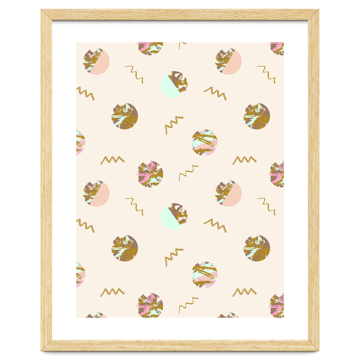 Abstract geometric vector painting