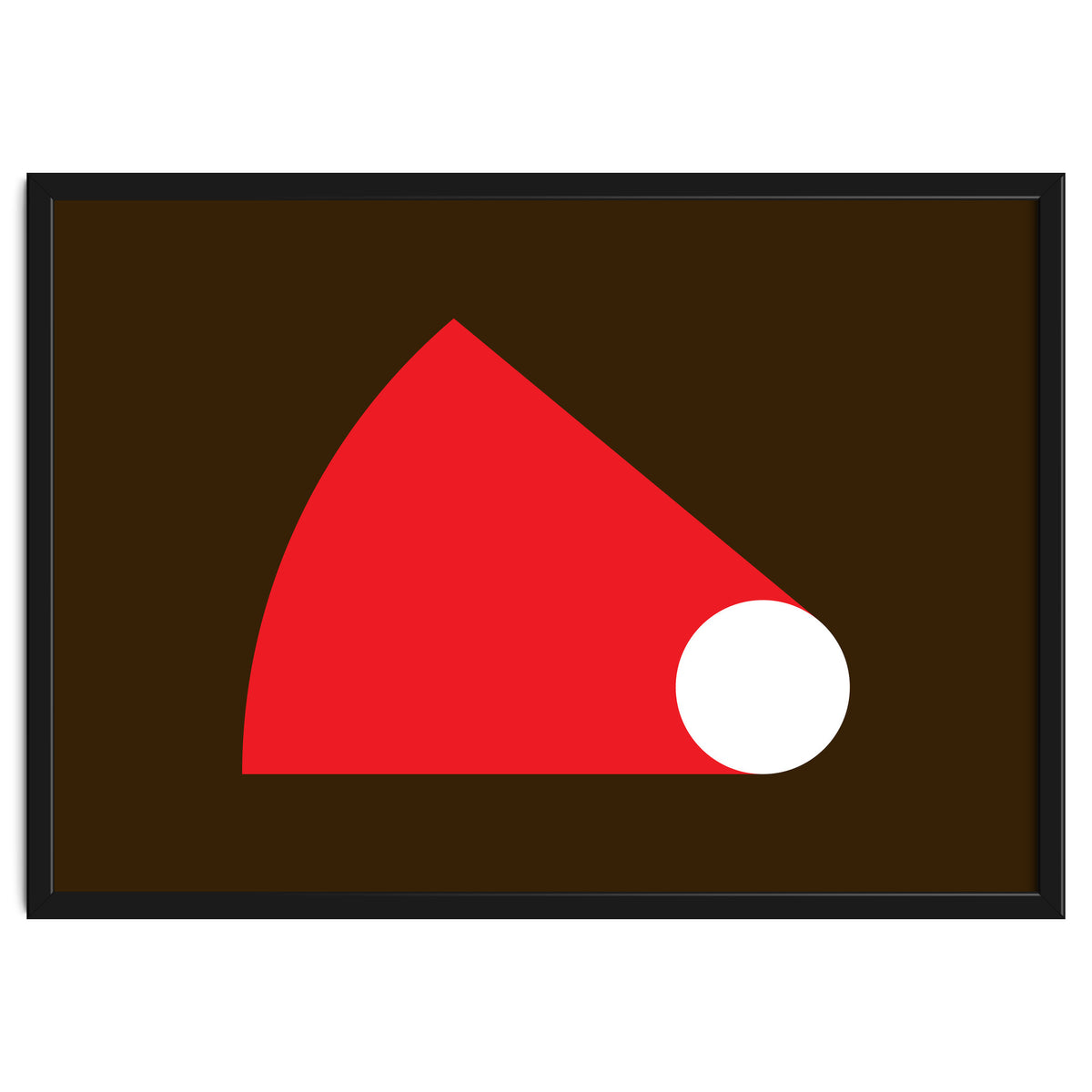 Geometric Shapes No. 51 - red & brown