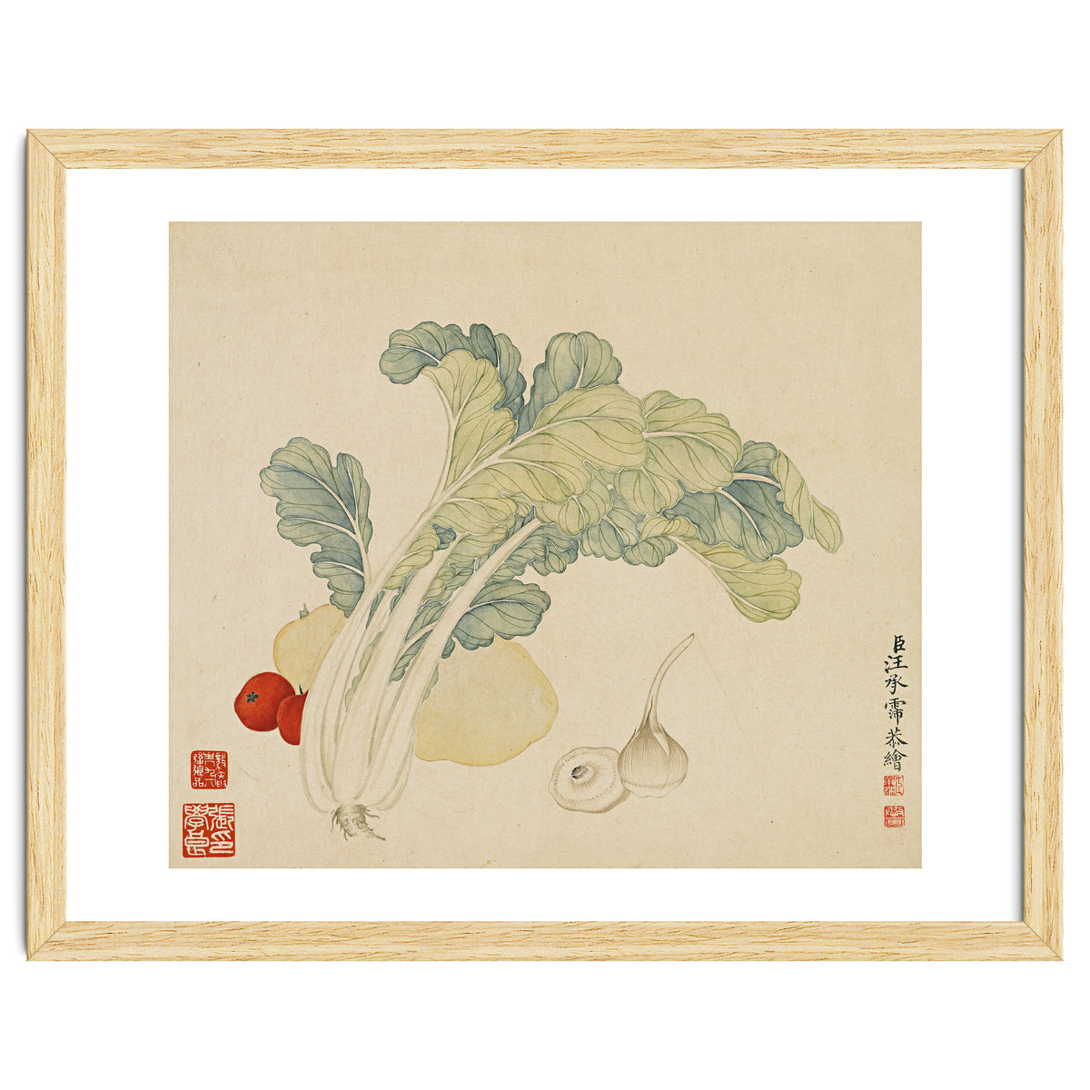 Wang Chengyu ~flowers, Vegetables, Chinese Cabbage, Potatoes, Garlic, Tomatoes, Vegetables
