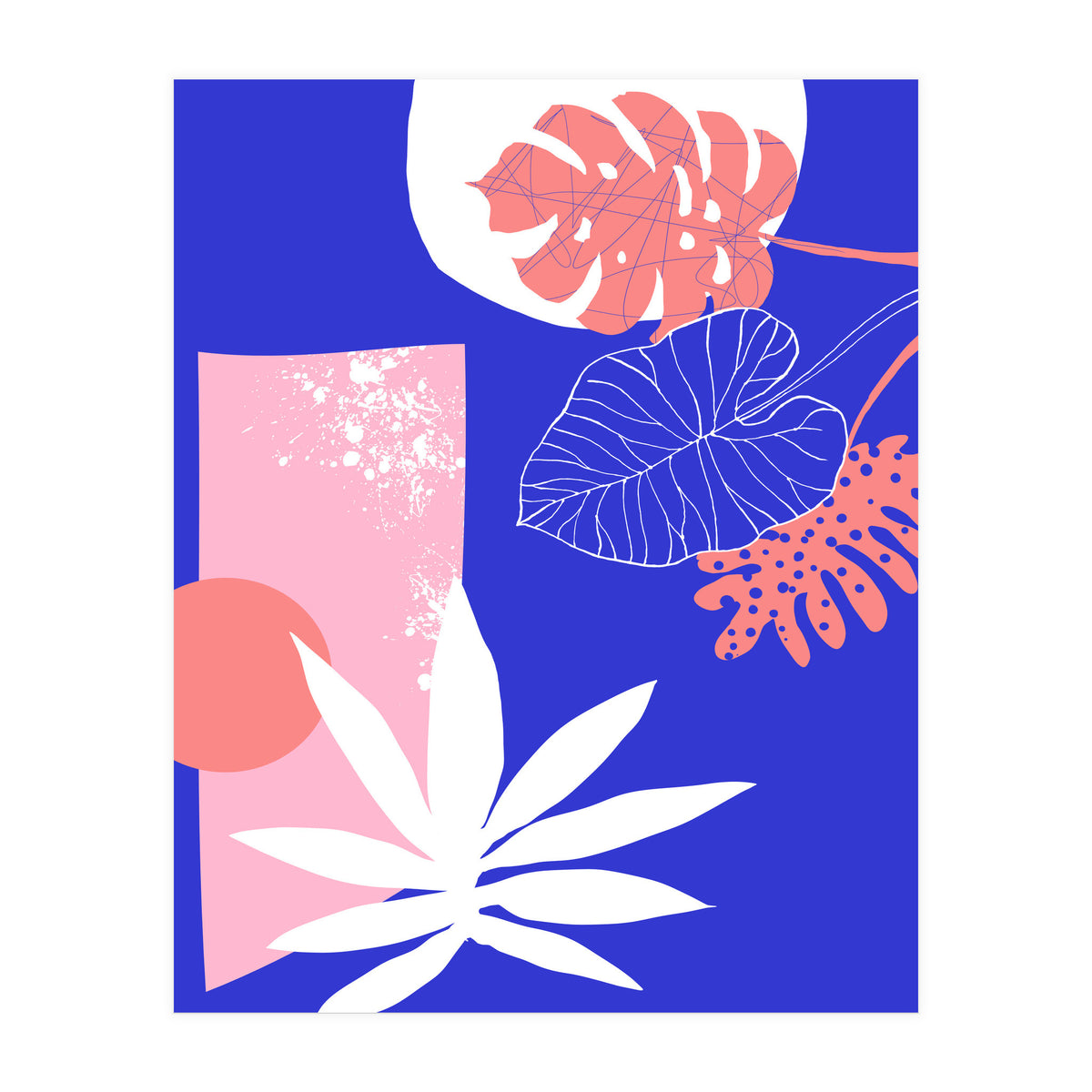 Pink And Blue (Print Only)