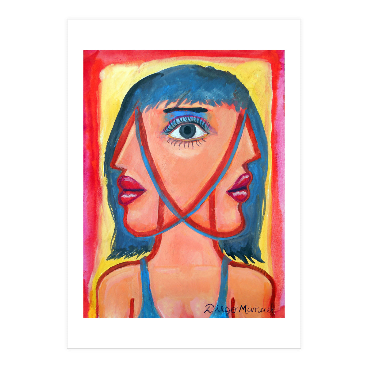 Cabeza De Mujer 6 (Print Only)
