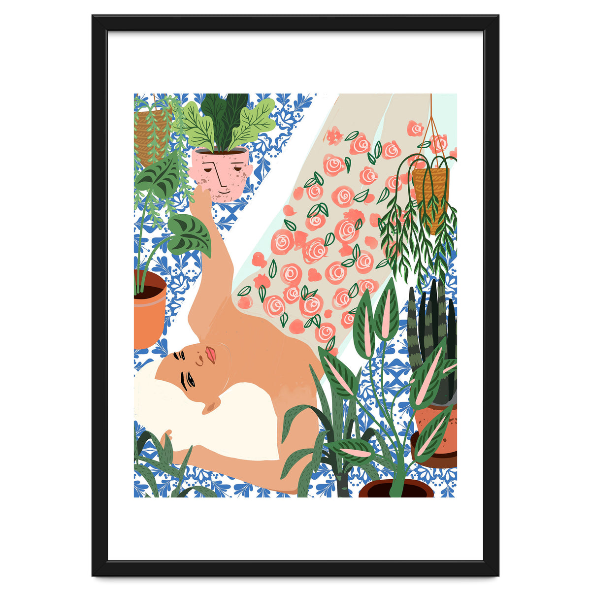 Moroccan Bath With Plants