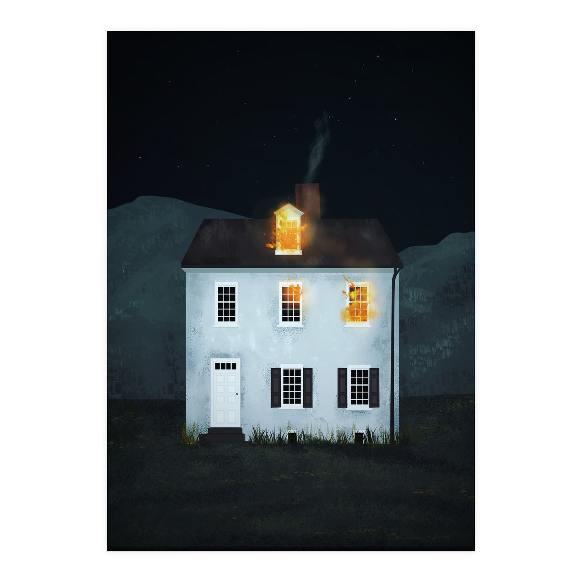 Burning House (Print Only)
