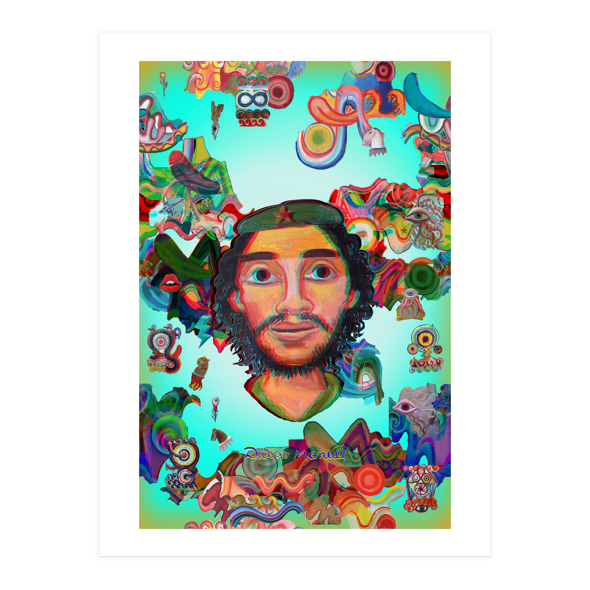 El Che Y Graffiti (Print Only)