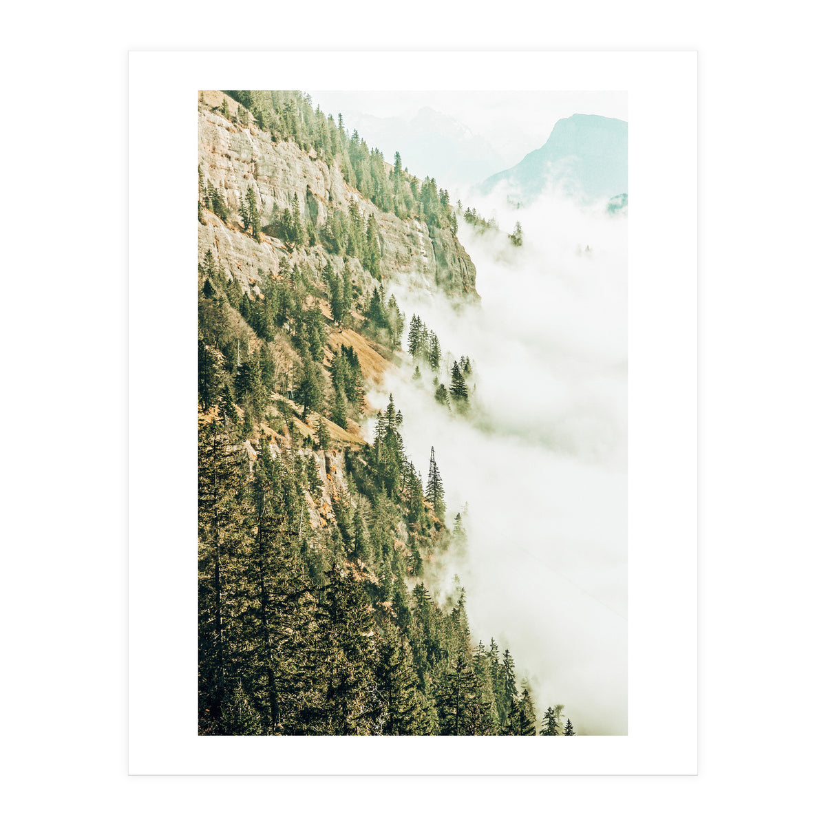 Hills And Fog (Print Only)