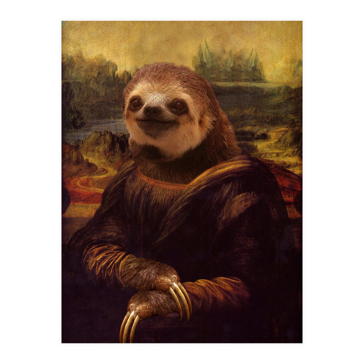 Sloth Mona Lisa (Print Only)