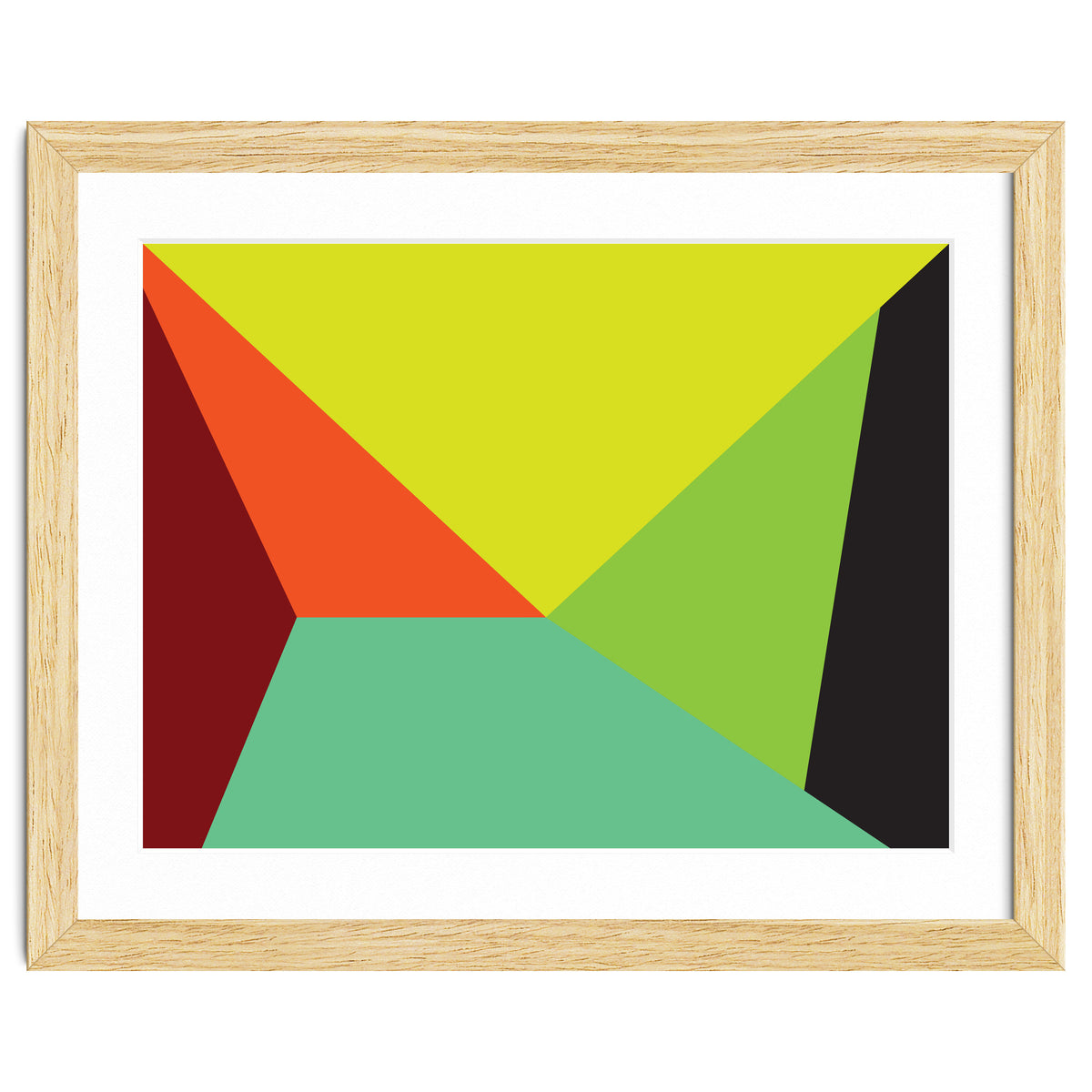 Geometric Shapes No. 31 -  yellow, orange & green