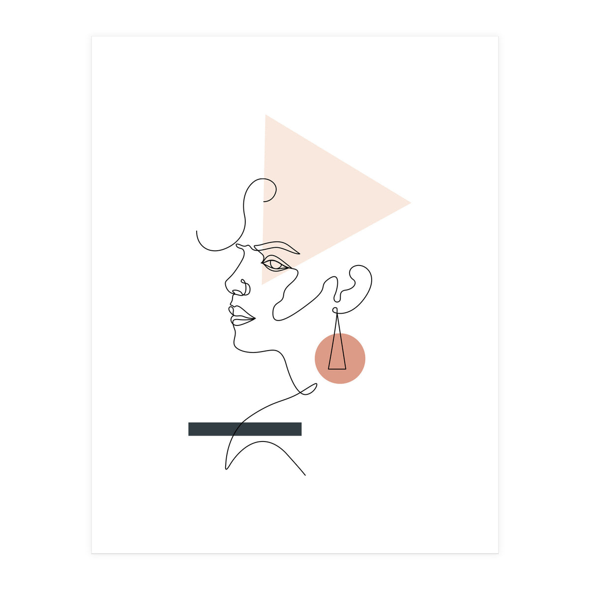 Geometric girl (Print Only)