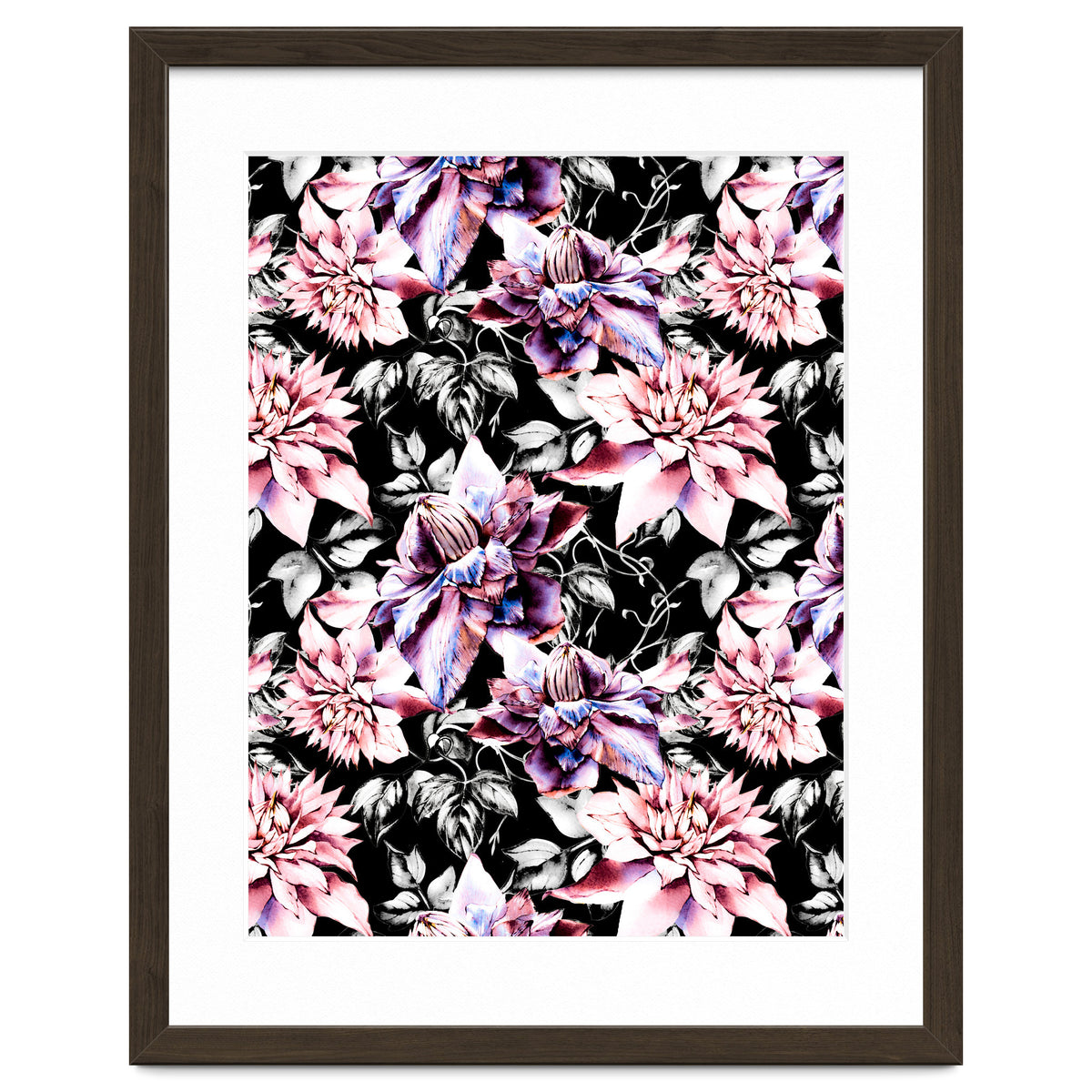 Pink bloom in the dark