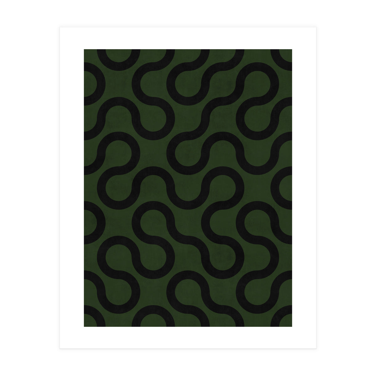 My Favorite Geometric Patterns No.33 - Deep Green (Print Only)