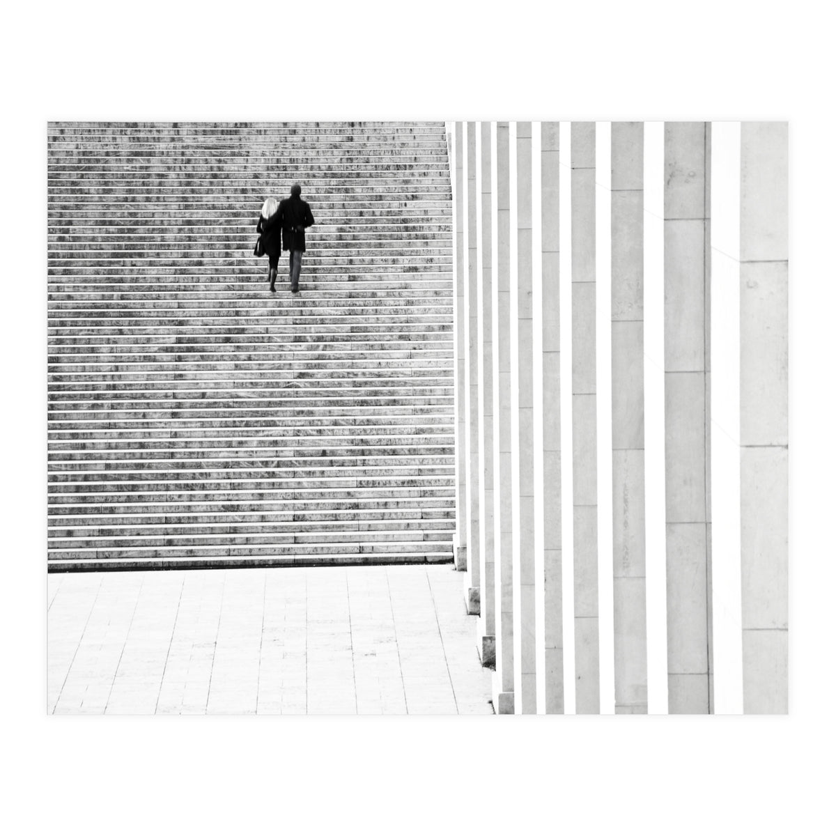 Couple On Stairs, Paris (Print Only)