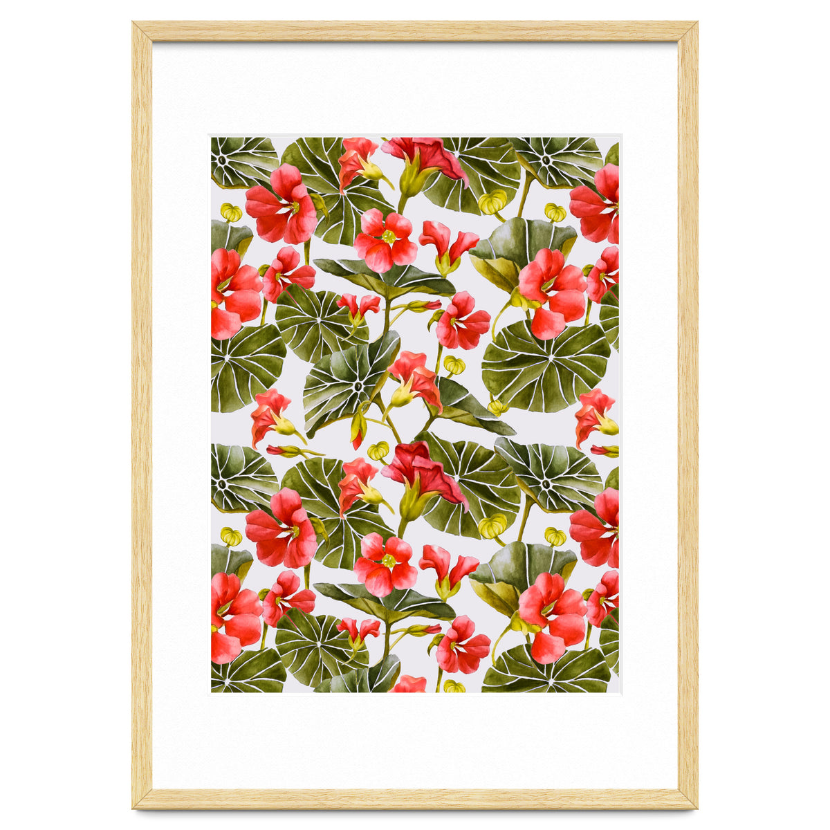 Nasturtiums watercolor 02