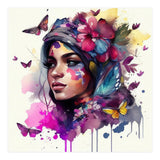 Watercolor Floral Arabian Woman #9 (Print Only) thumbnail