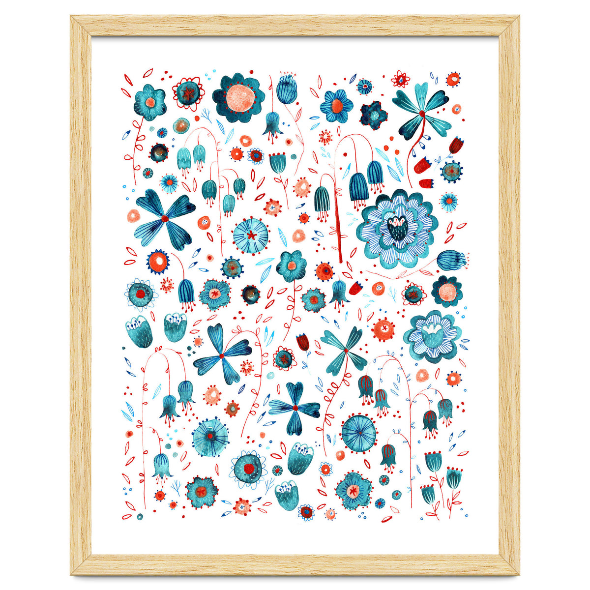 Turquoise Flower Mashup