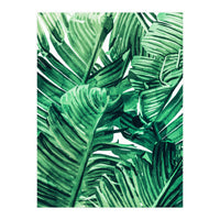 Tropical State of Mind | Watercolor Palm Banana Leaves Painting | Botanical Jungle Bohemian Plants (Print Only)