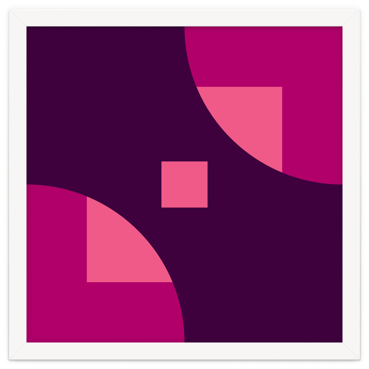 Geometric Shapes No. 1 - purple & pink squares