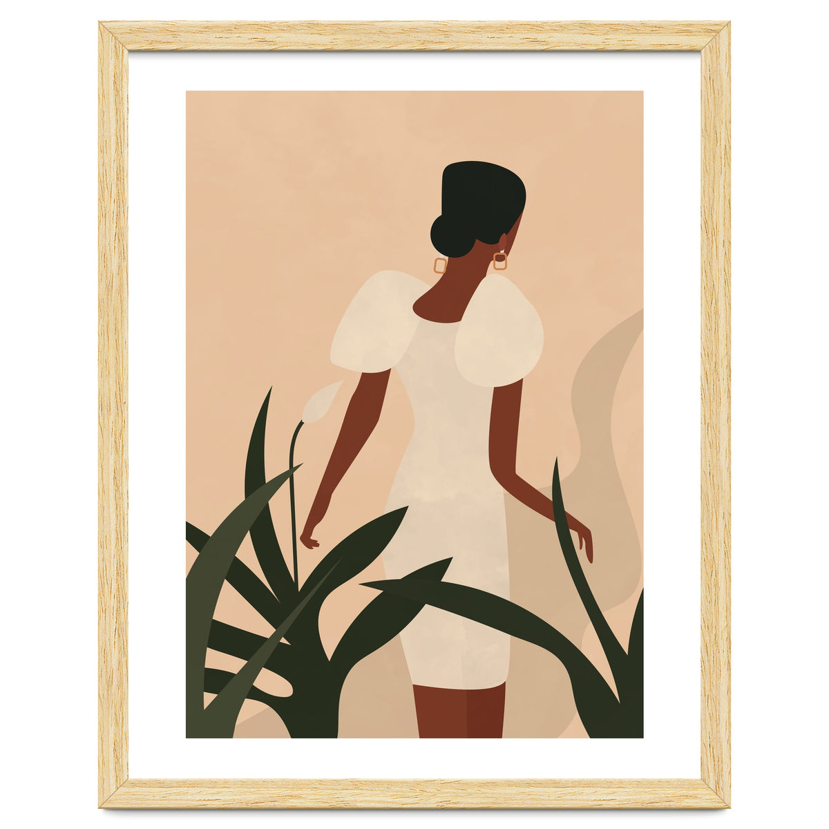 Woman Boho Minimalist Illustration