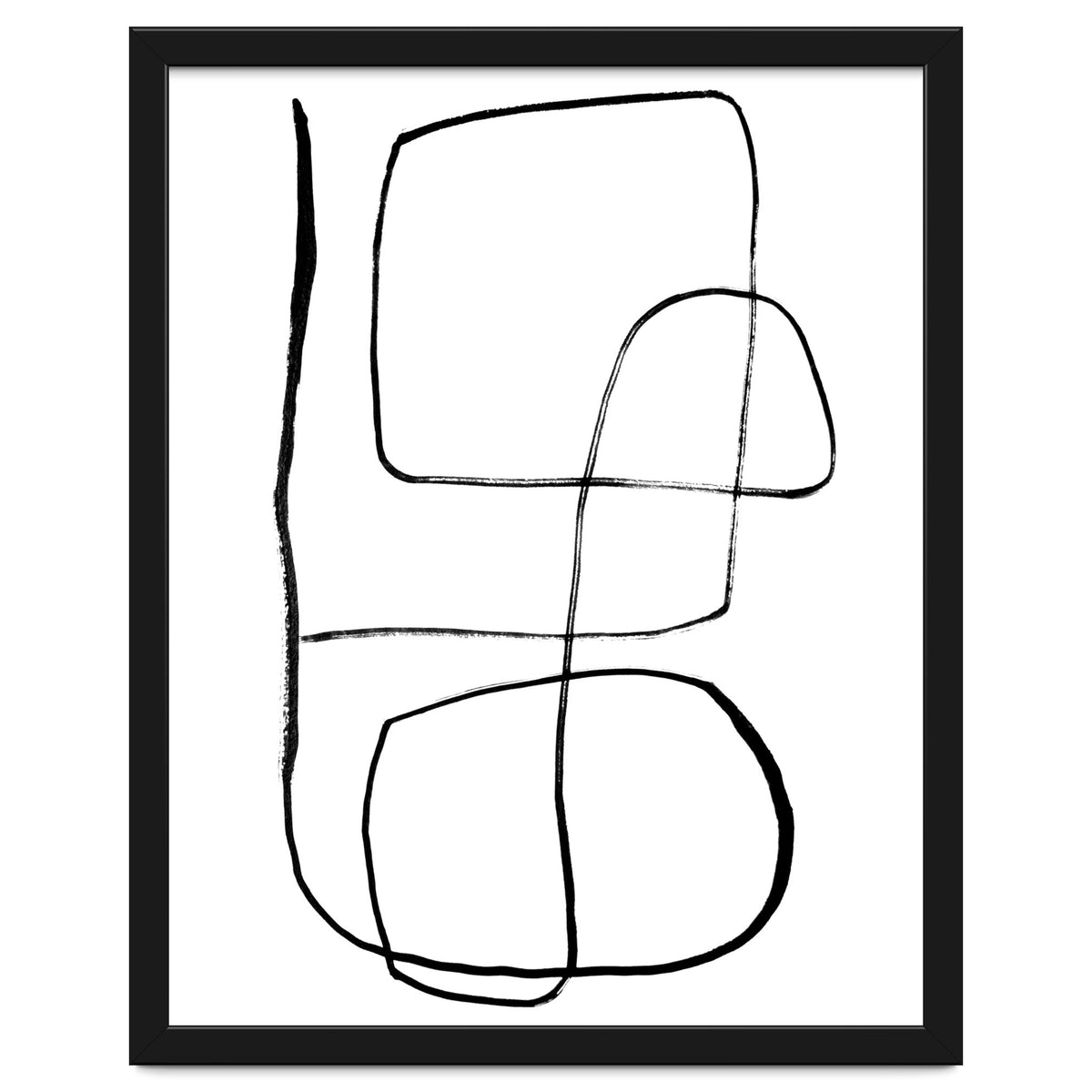 Mid-Century Line Art Print #3