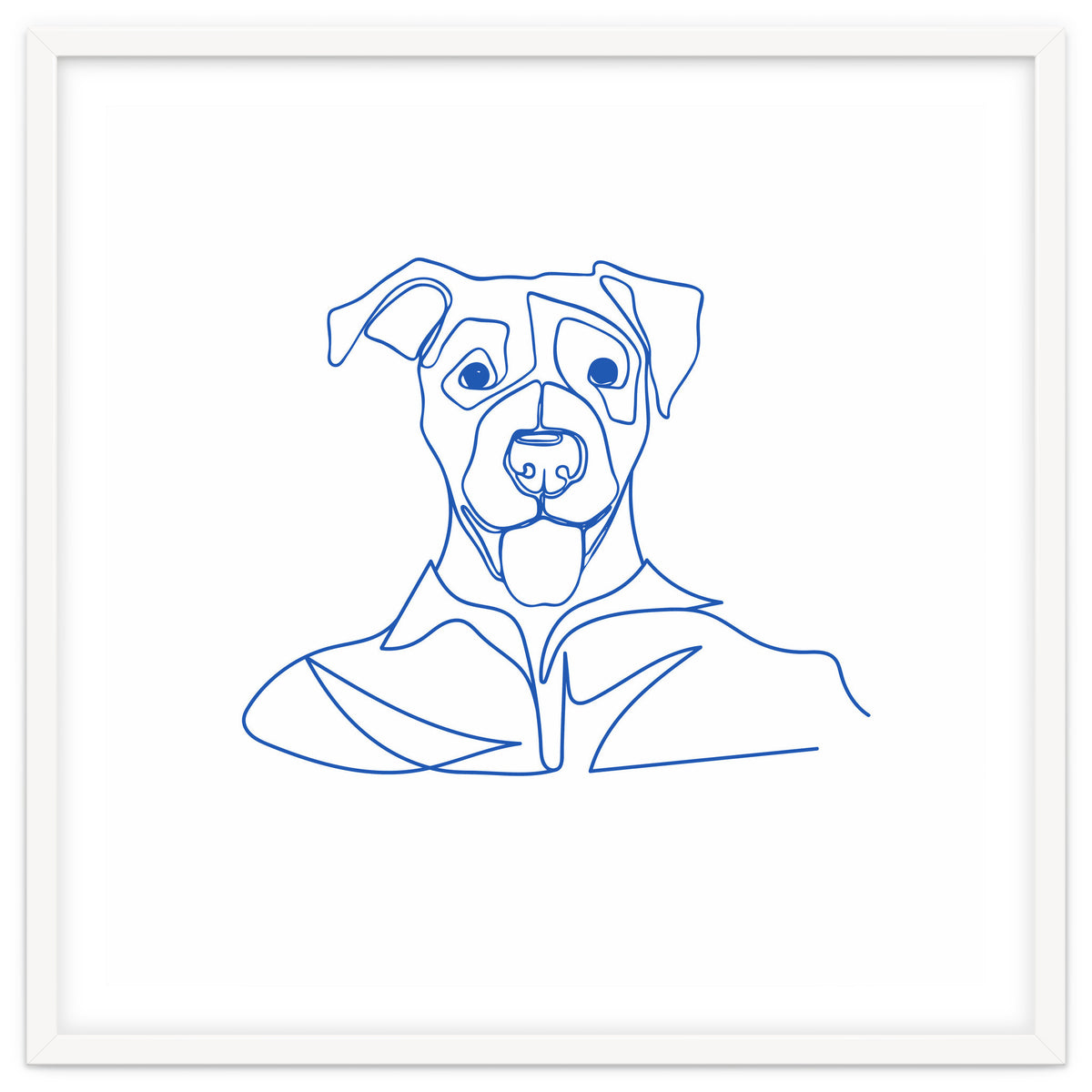 One Line Art Dog