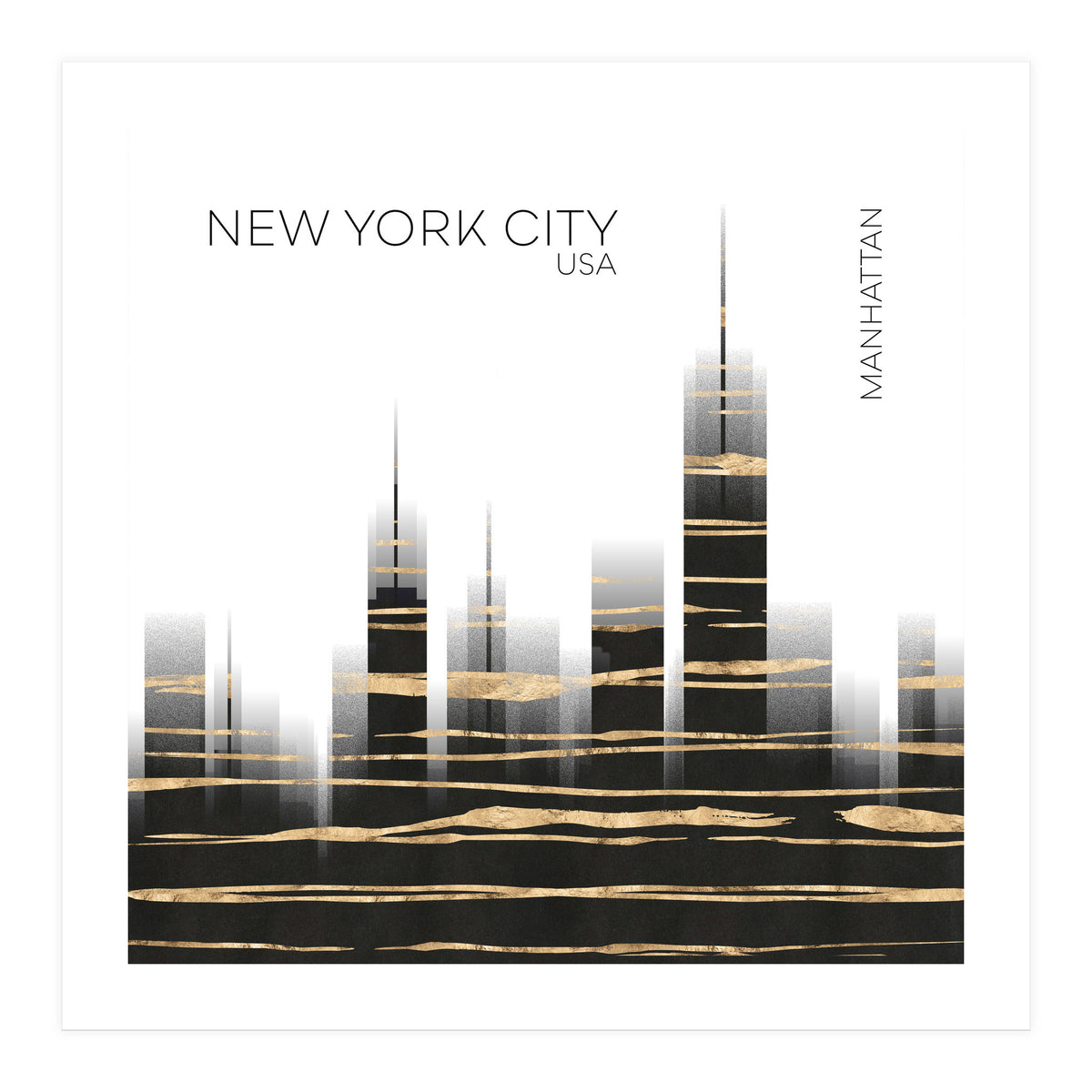 Urban Art NYC Skyline (Print Only)