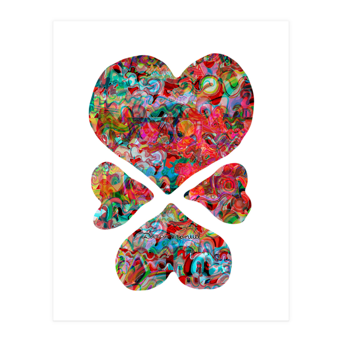 4 Corazones Copia (Print Only)