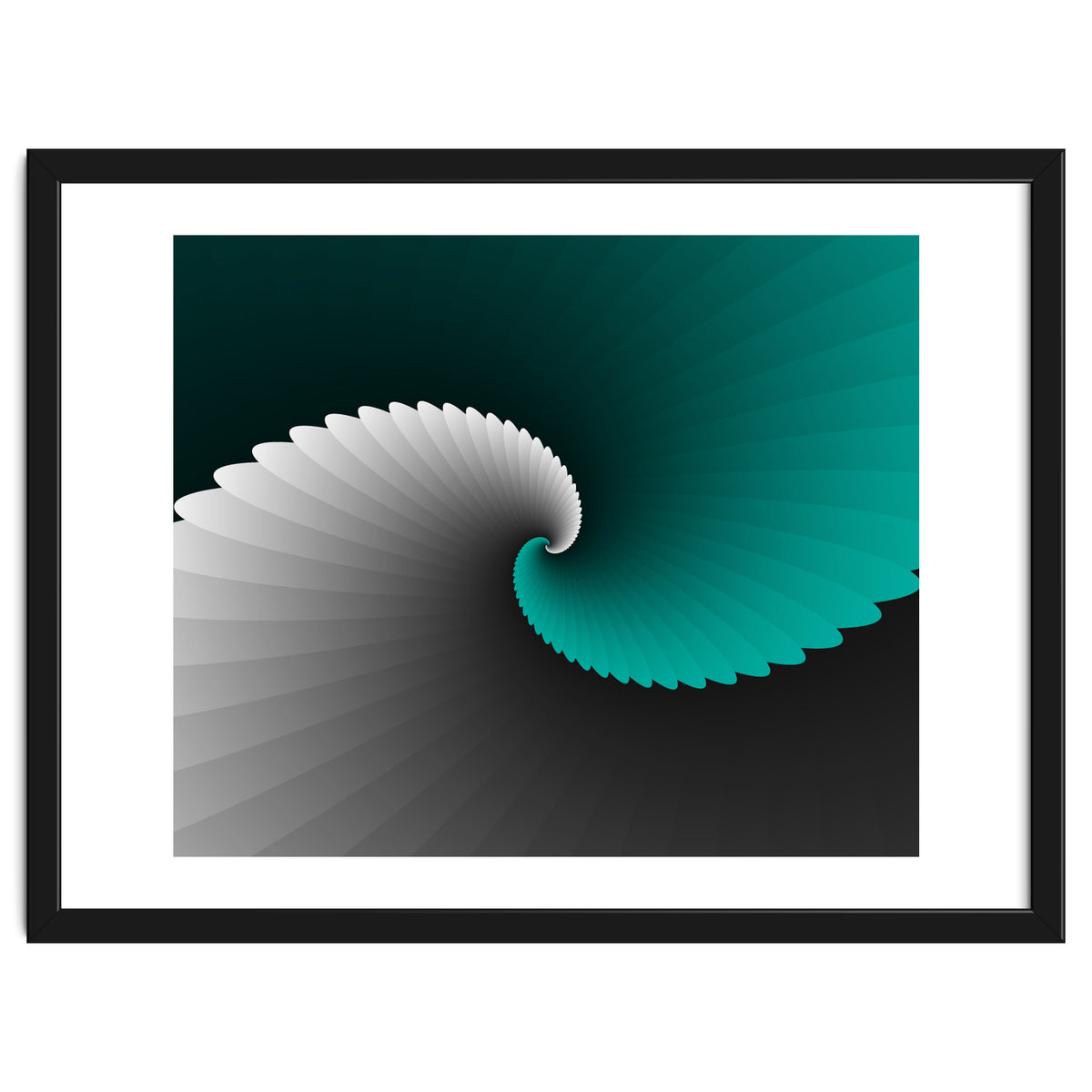 Turquoise Spiral Wings