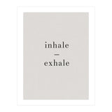 Inhale Exhale Grey Yoga (Print Only) thumbnail