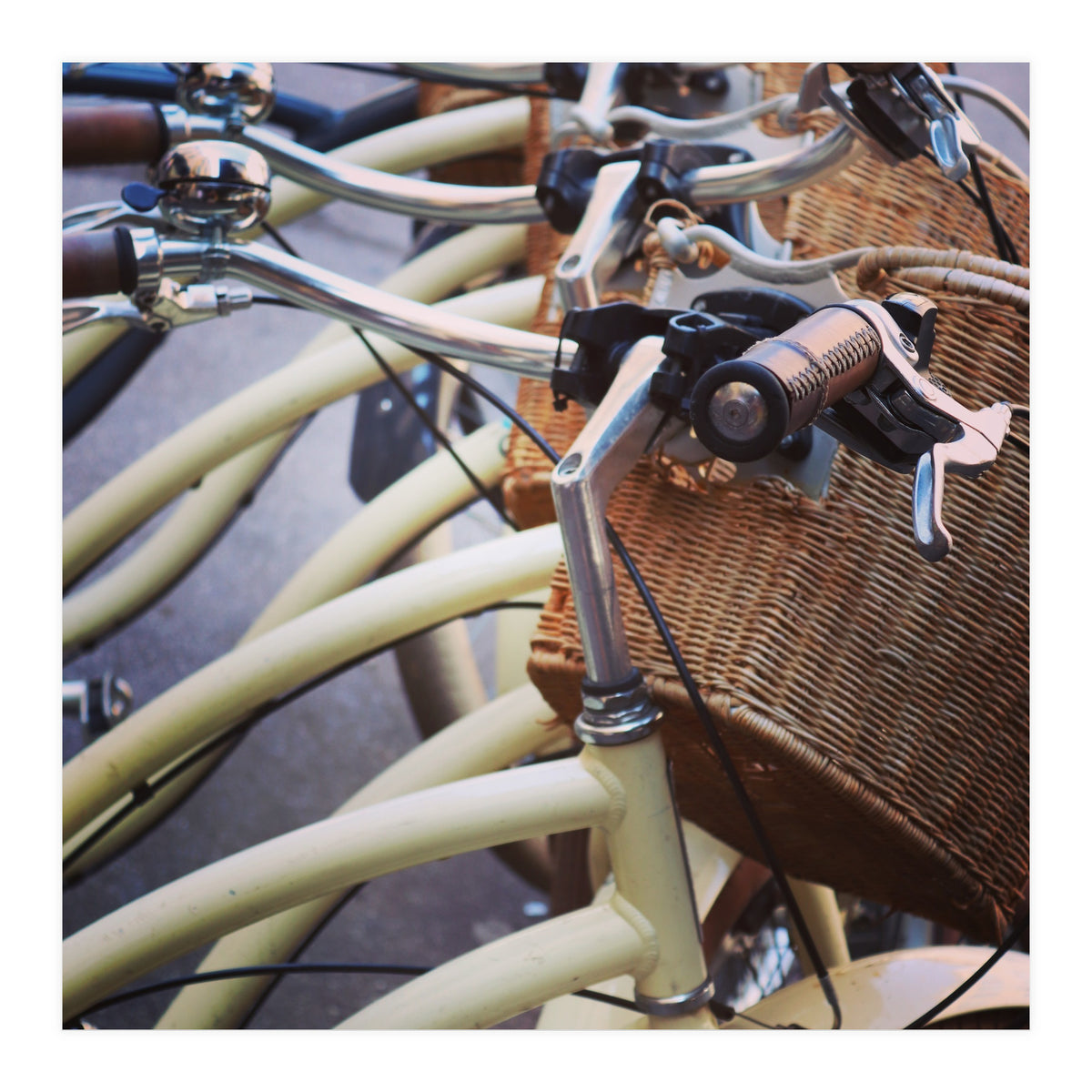 Stacks of bicycles (Print Only)