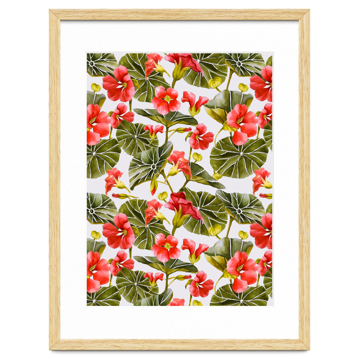 Nasturtiums watercolor 02