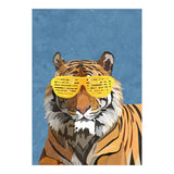 Hip Hop Tiger Yellow and Blue (Print Only) thumbnail