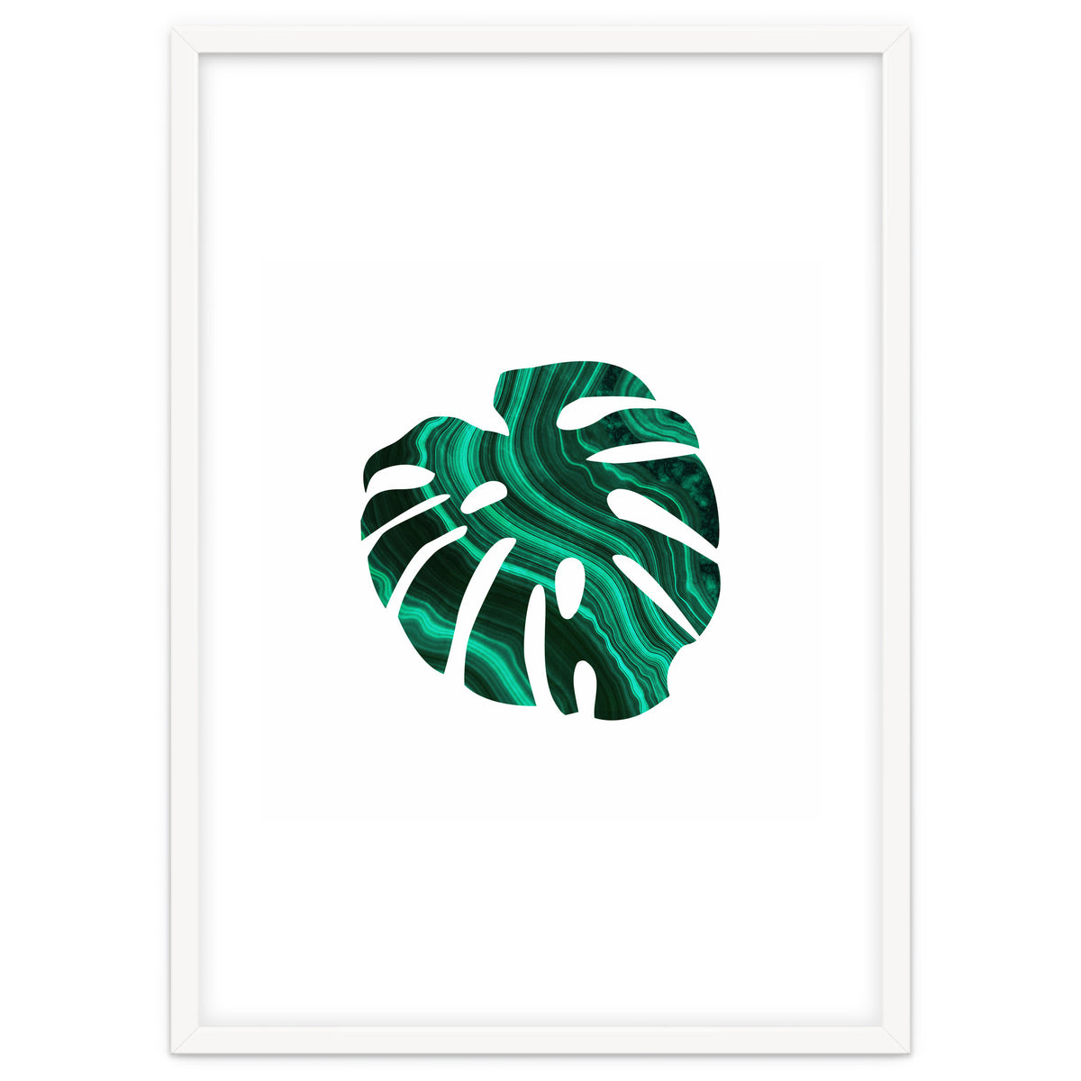 Green Marble Leaf I