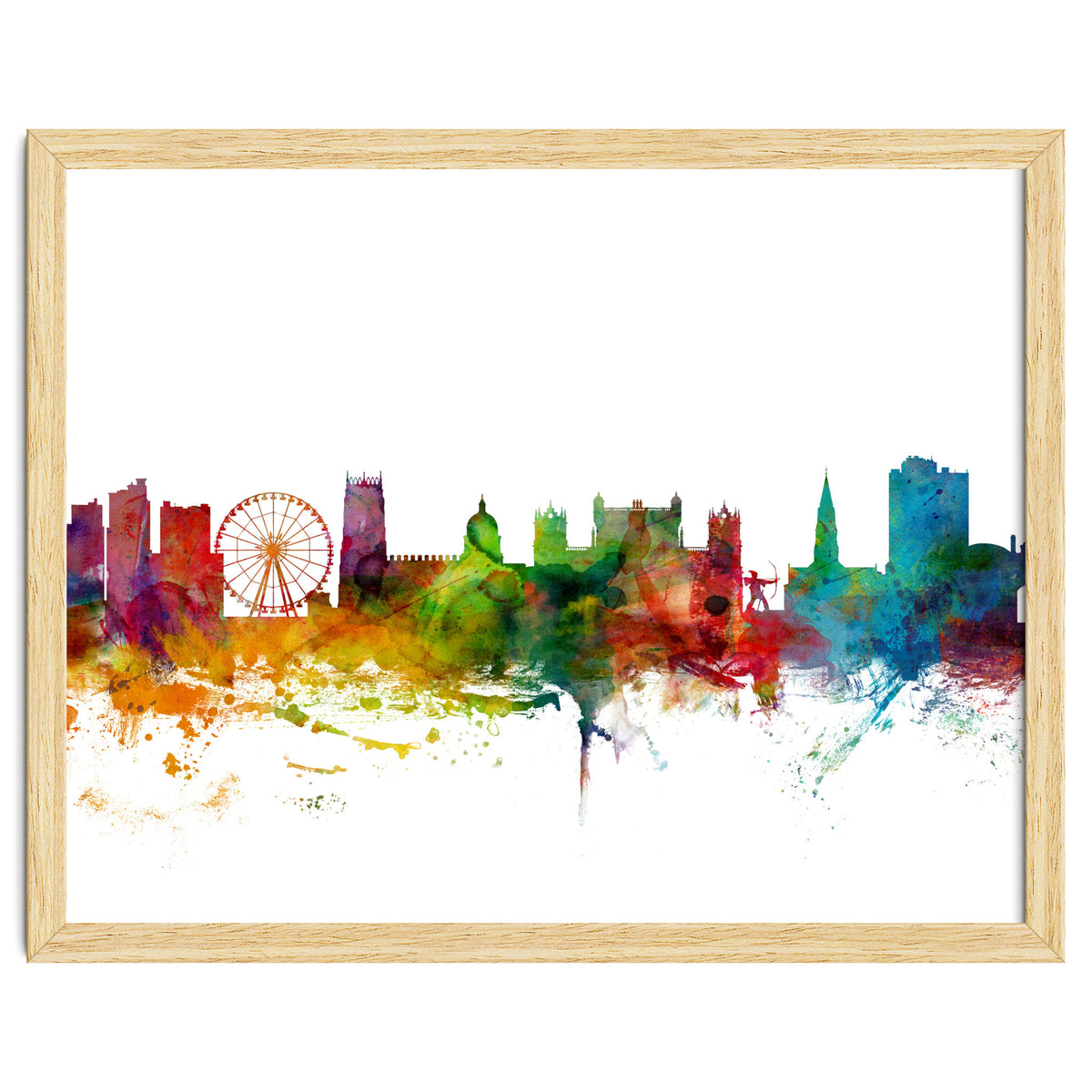 Nottingham England Skyline